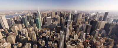 Fototapete Sonniges Panorama von New York City