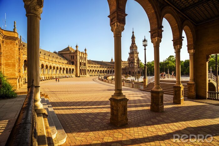 Fototapete Spanischer Platz in Sevilla