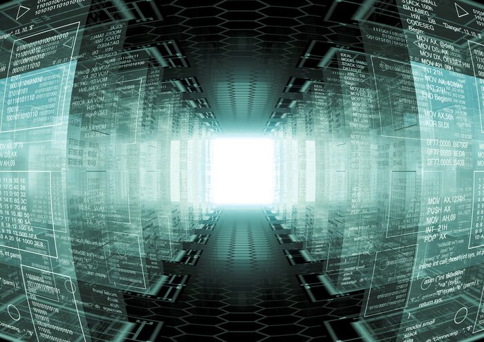 Fototapete Speichern von Daten in der Cloud