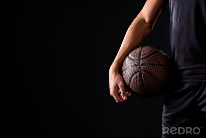 Fototapete Spieler mit Basketball