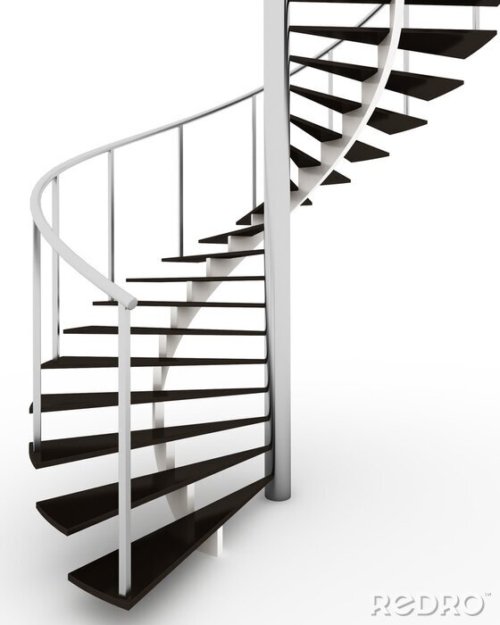 Fototapete Spindeltreppe 3D