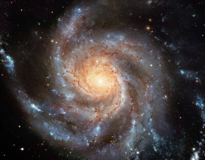 Fototapete Spiralgalaxie am Nachthimmel