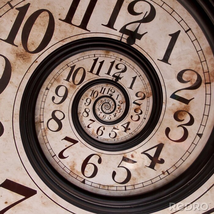 Fototapete Spiraluhr