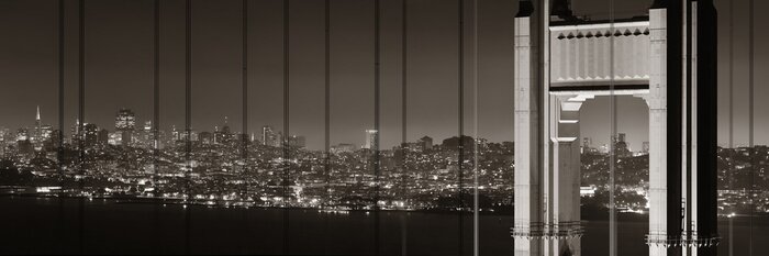 Fototapete Spitze der Golden Gate Bridge