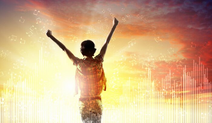 Fototapete Sport-Aufwärmen im Morgengrauen