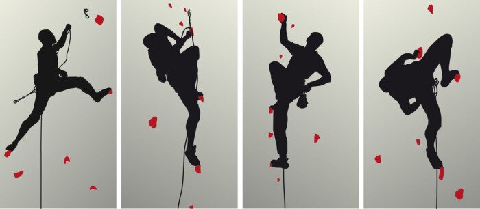 Fototapete Sport Bergsteigen Minimalismus