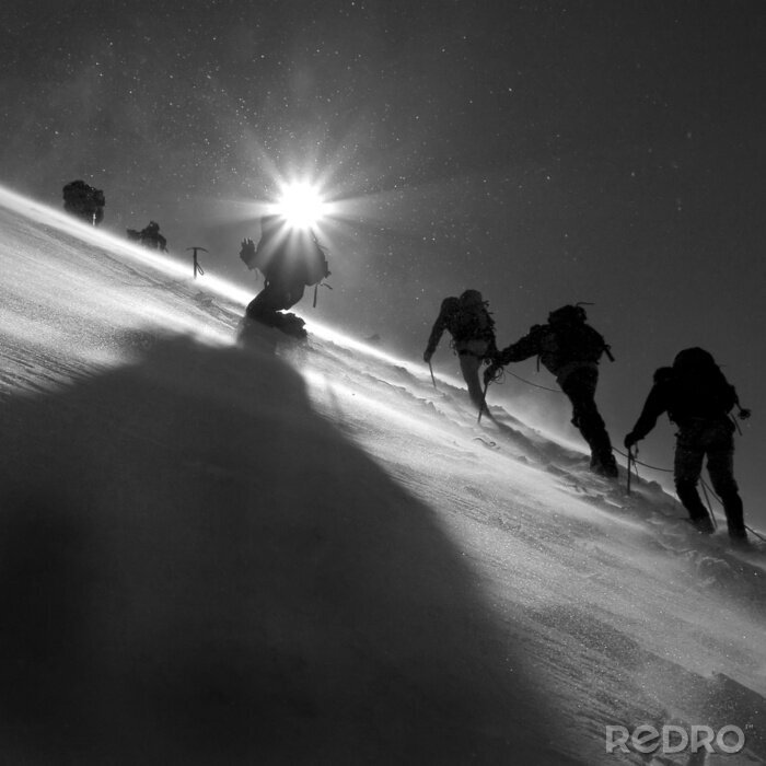 Fototapete Sport in Schwarz und Weiß