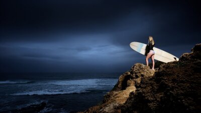 Fototapete Sport mit Surfbrett