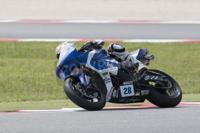 Fototapete Sport-Motorrad auf der Rennstrecke