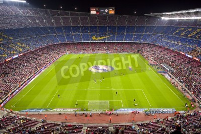 Fototapete Stadion des FC Barcelona während des Spiels