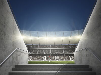 Fototapete Stadion-Korridor 3D