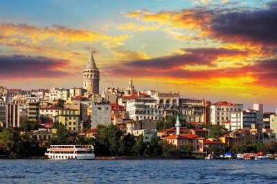 Stadt am Ufer in der Türkei