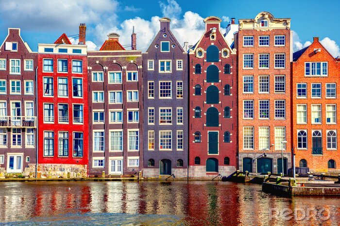 Fototapete Stadt Amsterdam in Holland