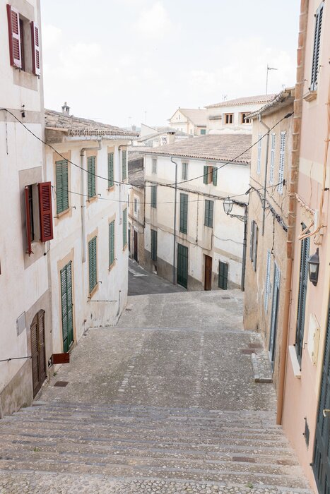 Fototapete Stadt mit Treppen