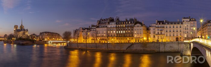 Fototapete Stadt Paris in der Nacht