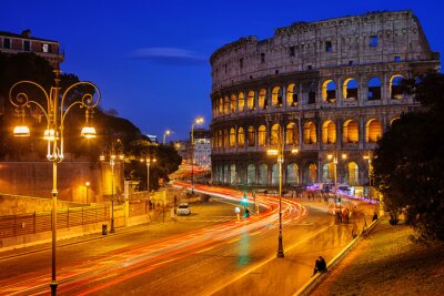 Stadt Rom und Straße am Kolosseum