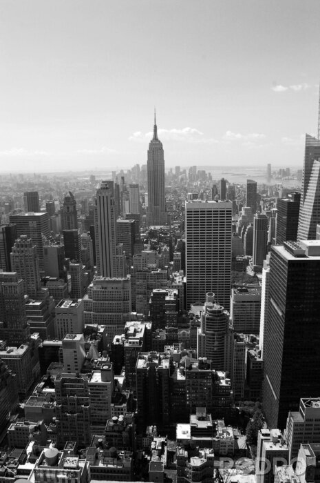 Fototapete Stadt schwarz-weiß New York