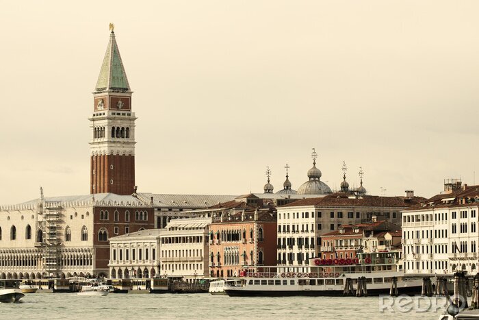 Fototapete Stadt Venedig und Gebäude am Wasser
