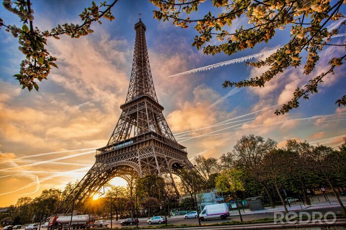 Fototapete Städte in Europa Eiffelturm, Symbol von Paris