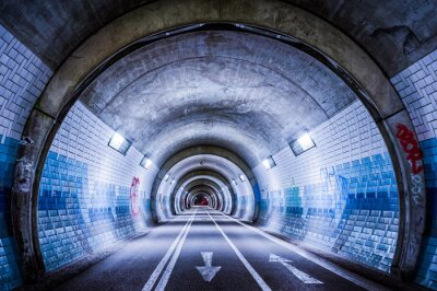 Fototapete Städtischer Tunnel mit Mosaik