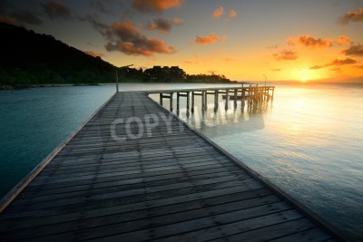 Fototapete Steg im thailändischen Nationalpark