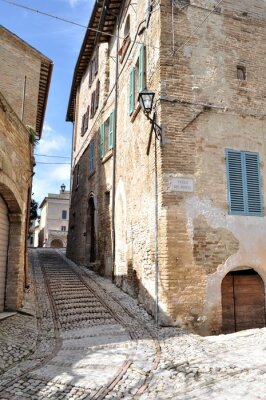 Fototapete Steile Straße in Italien