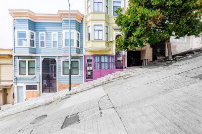 Fototapete Steile Straßen von San Francisco