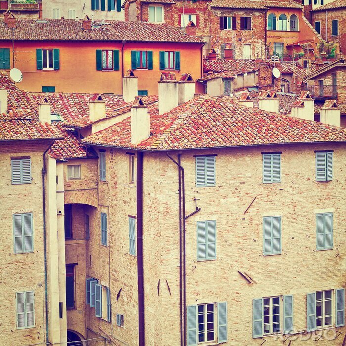 Fototapete Steinarchitektur in Perugia