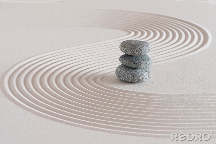 Fototapete Steine im japanischen Garten