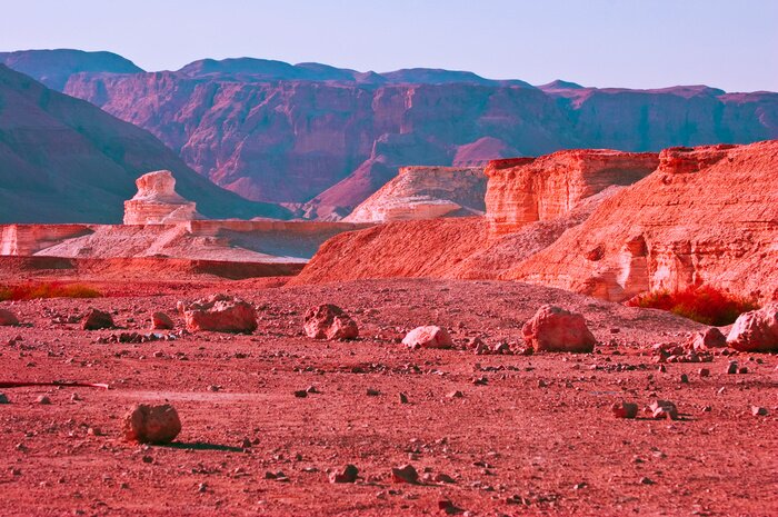 Fototapete Steinige Landschaft