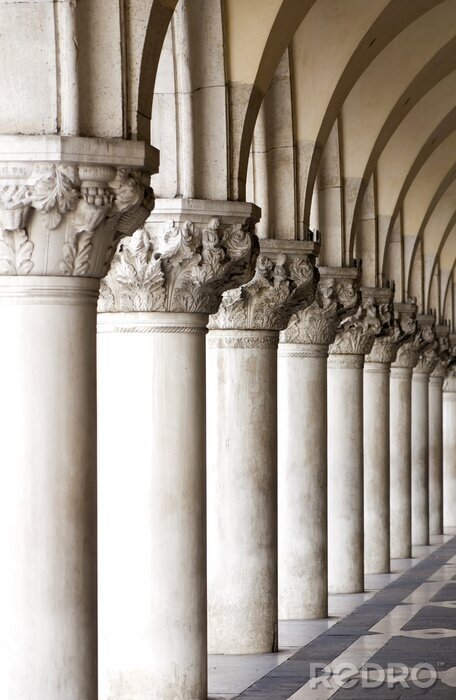 Fototapete Steinige Säulen in Venedig