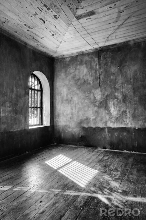 Fototapete Steinraum mit fenster