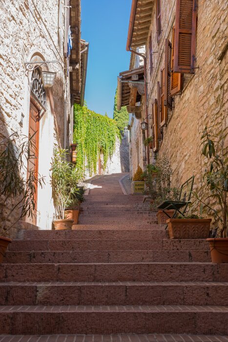 Fototapete Steintreppen hinauf