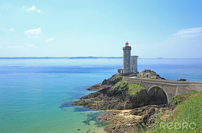 Fototapete Steniger Leuchtturm in Frankreich