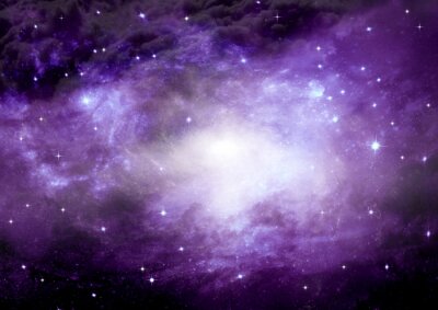 Fototapete Sterne in Galaxie in Raum