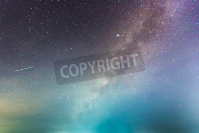 Fototapete Sternenhimmel in Violett