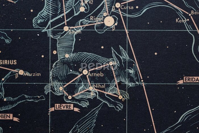 Fototapete Sternkonstellation am Himmel