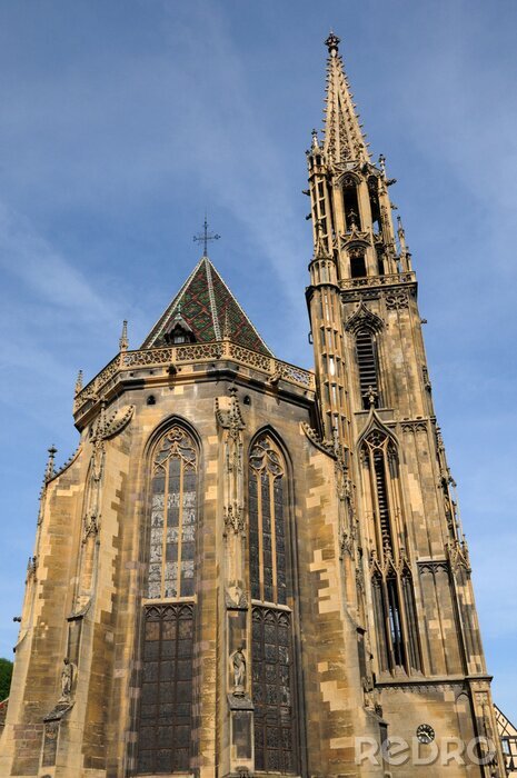Fototapete Stiftskirche Sankt Thiebaut von Thann in Haut Rhin