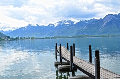 Fototapete Stiller See in der Schweiz