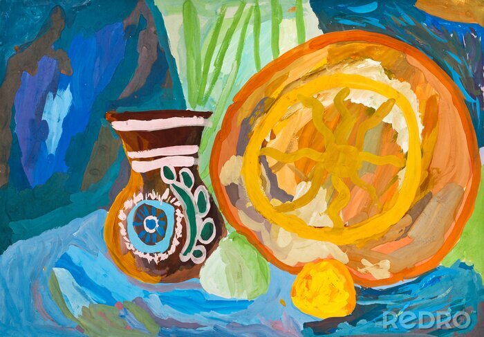 Fototapete Stillleben Ölfarben