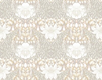 Fototapete Stilvolles Retro-Nouveau-Muster