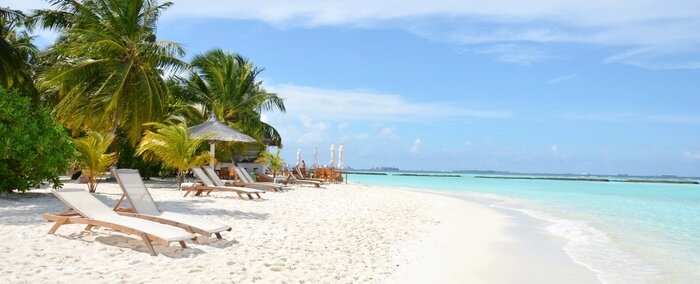 Fototapete Strand am tropischen Ozean