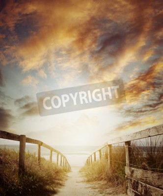 Fototapete Strand Sonnenaufgang