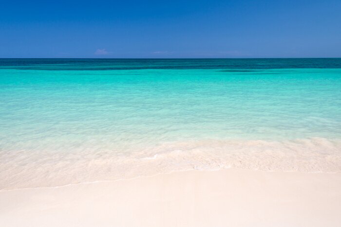 Fototapete Strand und klares Wasser