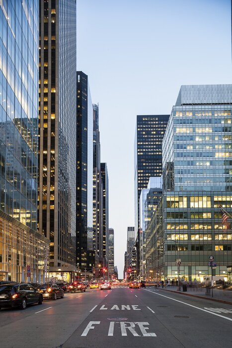 Fototapete Straße von New York City