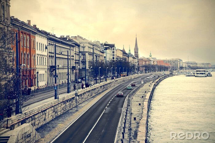 Fototapete Straßen in der Stadt Budapest