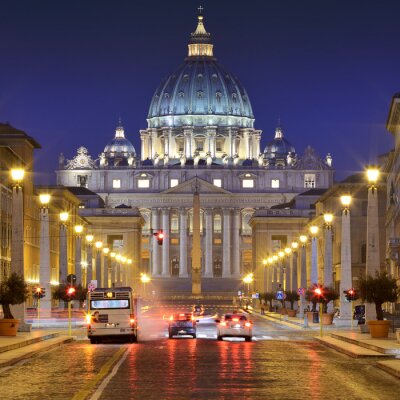 Straßen und Denkmäler von Rom