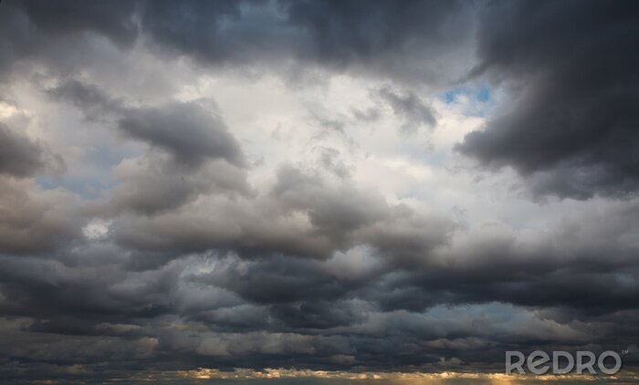 Fototapete stürmischer Himmel und Wolken