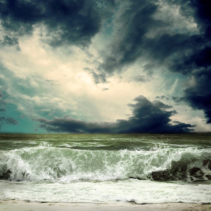 Fototapete Sturm am Meer