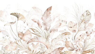 Fototapete Subtile tropische Pflanzen